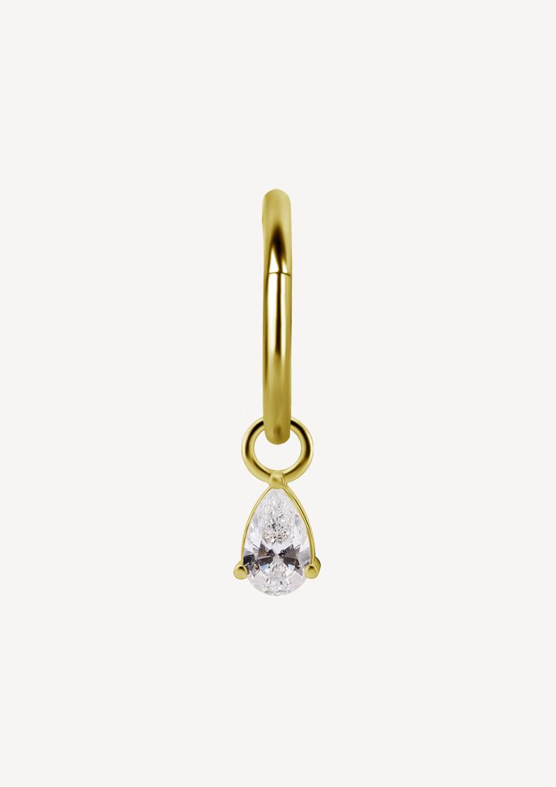 Charms 18k Zircon Premium Forme De Poire