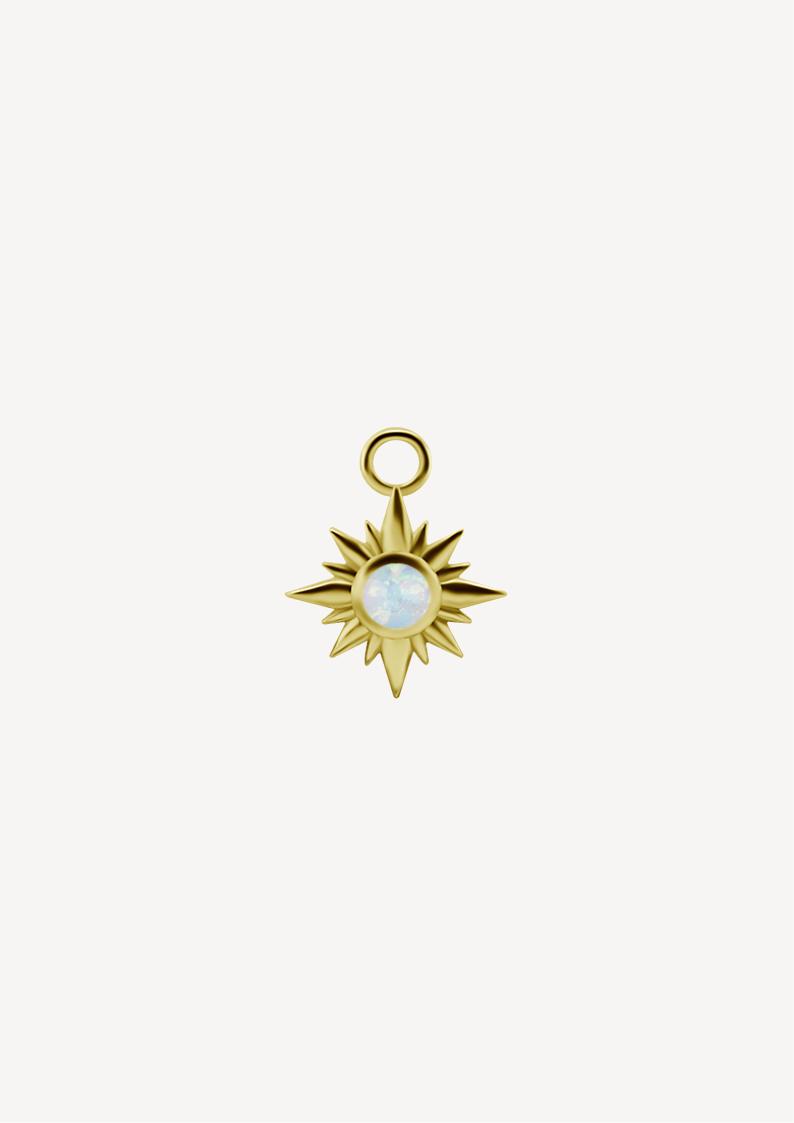 Charms Pendentif Soleil Opale