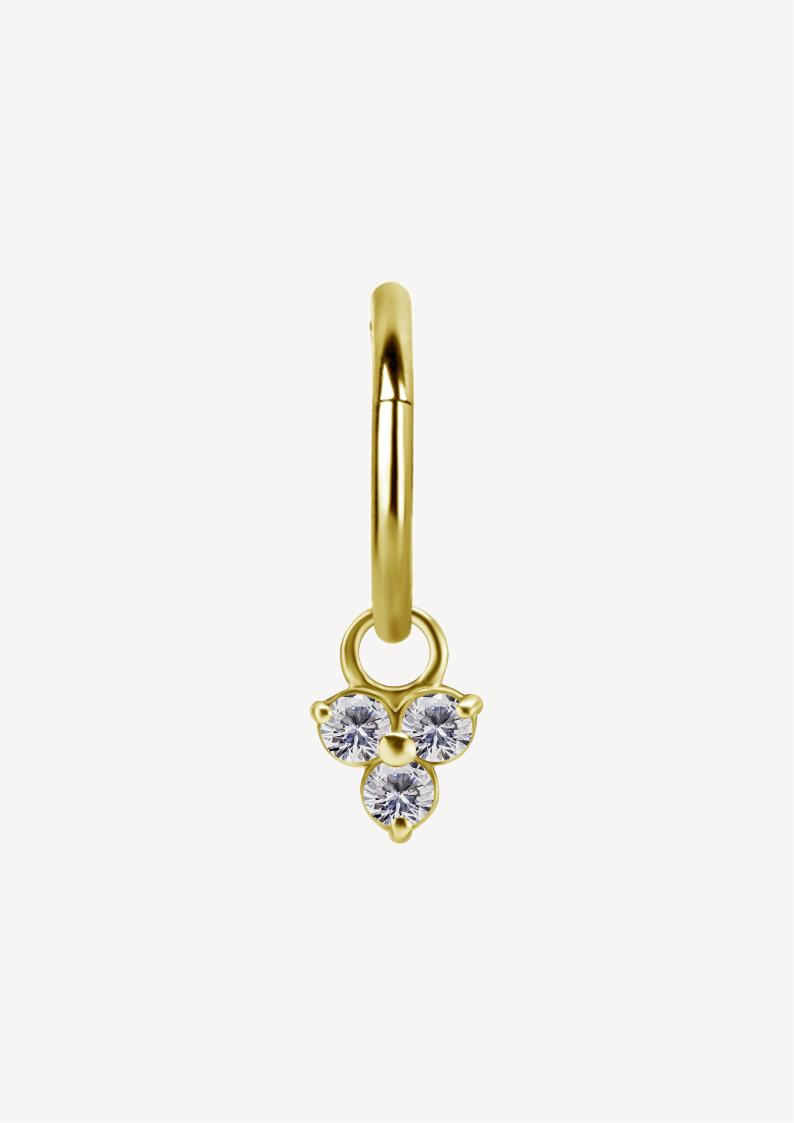 Pendentif Boucle Oreille Trinity 18 Carats