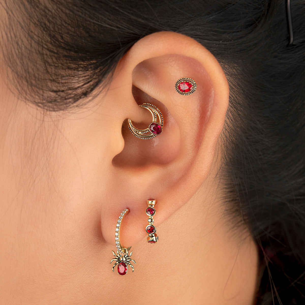 Charm Pendentif Araignée Saphir Songea