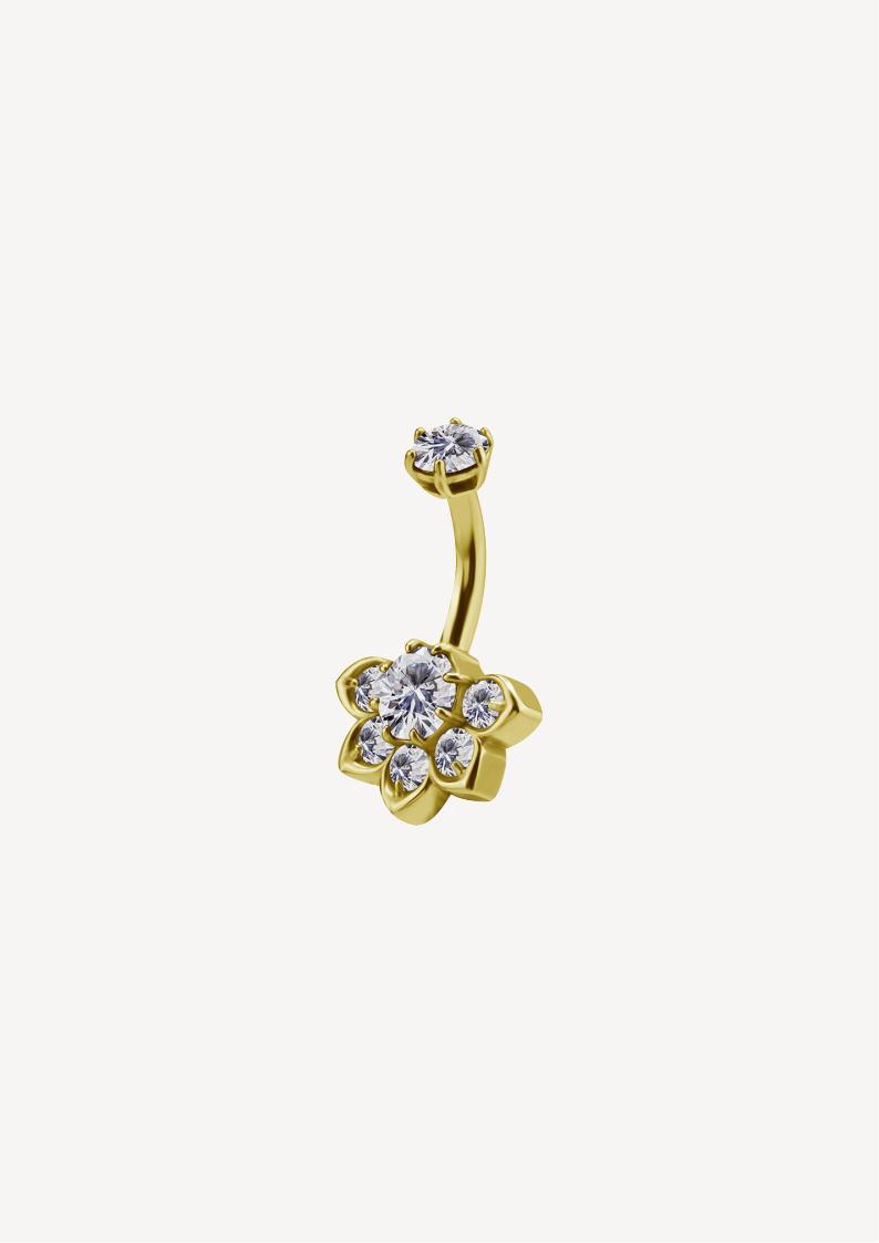 Piercing Nombril Banane Fleur