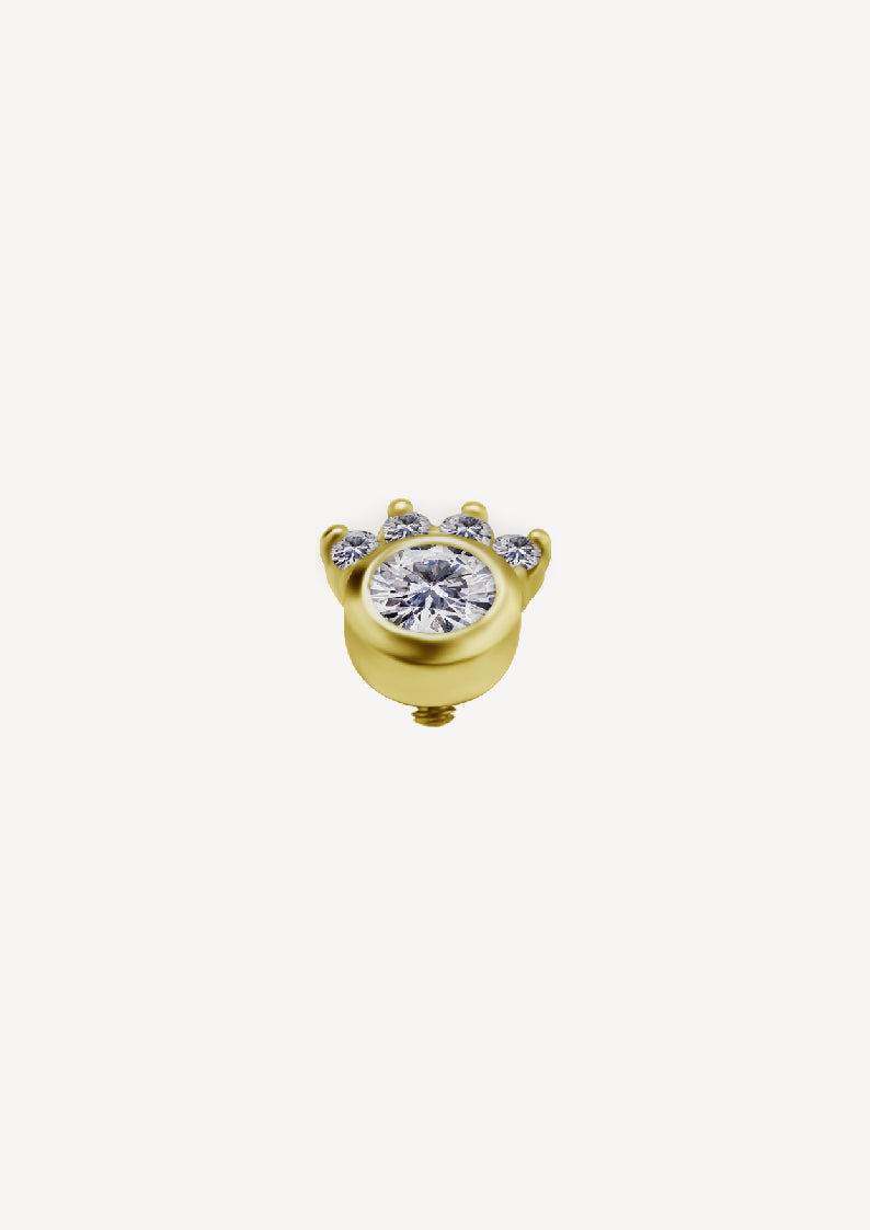 Piercing Patte De Chat Diamant Or 18 Carats