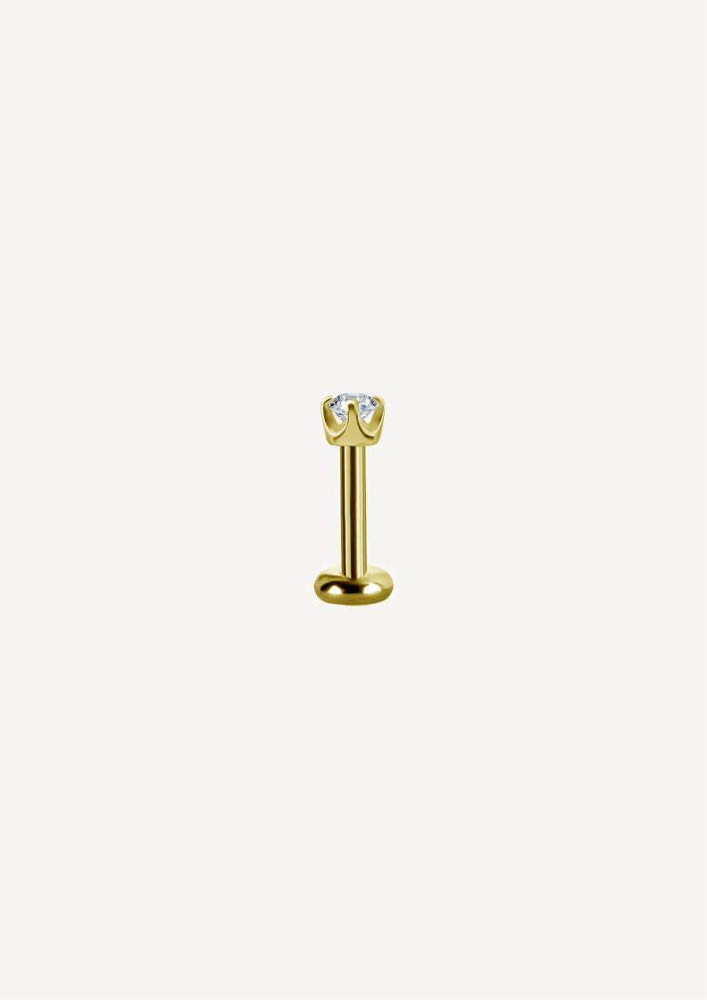 piercing Labret Diamant Or 18k