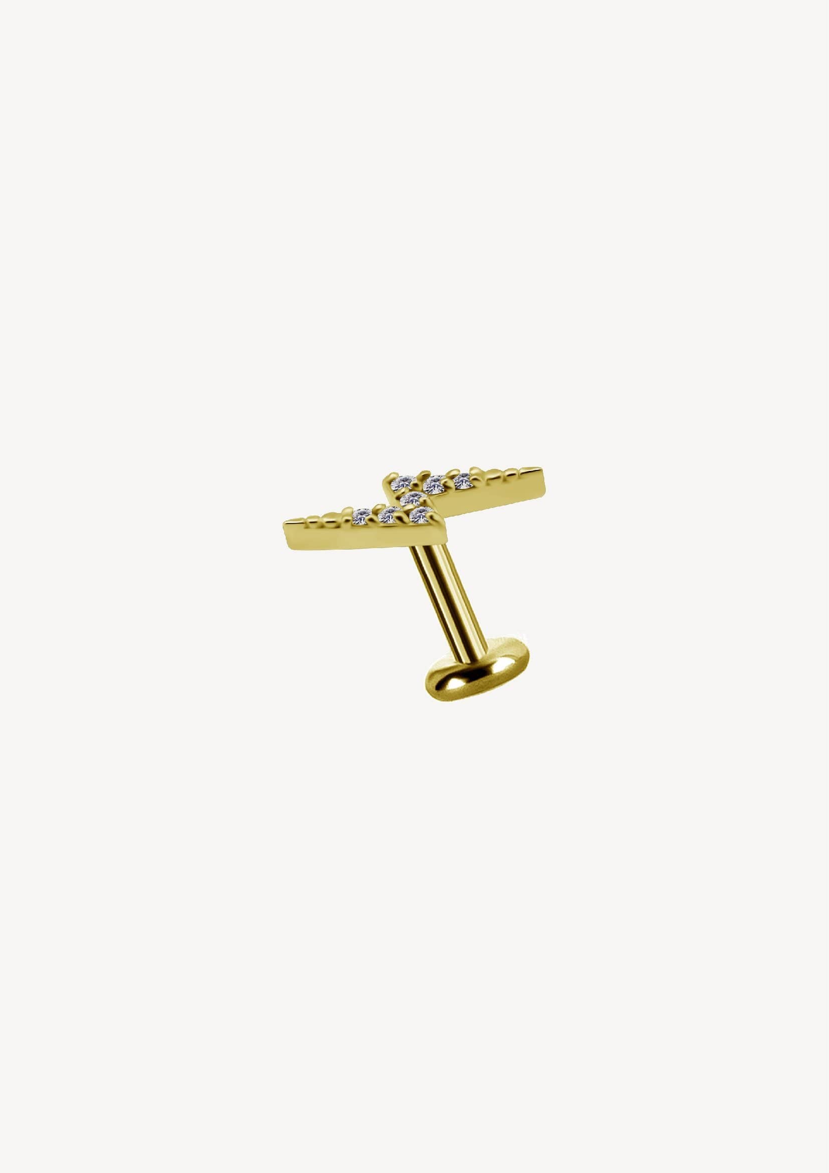 Piercing Labret Eclair Or 18 Carats
